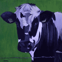 Ace cow painting.