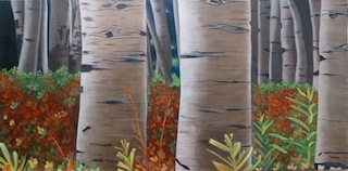 Birch Trees 2 Painting