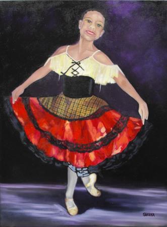 Oil Painting - Carissa at Dance