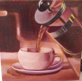 Acrylic Painting - Caffe?