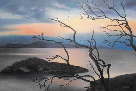 Oil Landscape Painting - Smugglers Cove