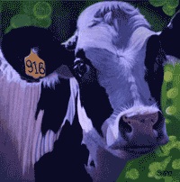 Sophie cow painting.