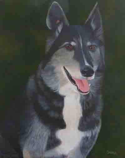 Yana acrylic painting by Sharka Leigh of North Vancouver.
