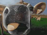 Cow got your toungue painting.