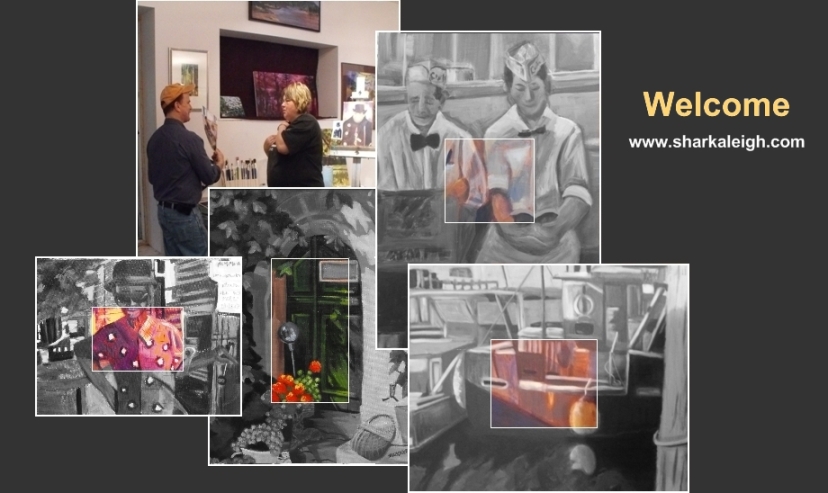 Sharka Leigh North Vancouver Fine Artists with Oil and Acrylic Paintings and Brian Simons