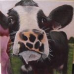 Painting of cow named Chelsea